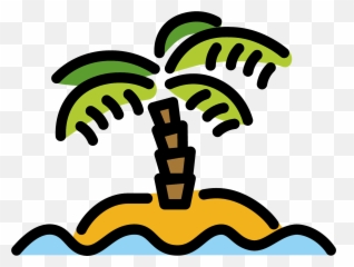 Desert Island Emoji - Emoji Insel,Palm Tree Emoji