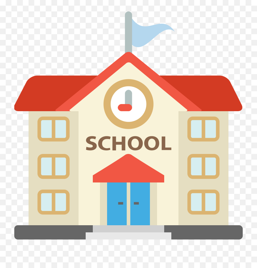 School - School Clipart Transparent Background Emoji,School Emoji
