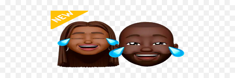 New Memoji Black People Stickers - Happy,Nouveau Emoji Apple
