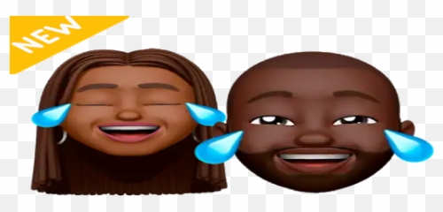 New Memoji Black People Stickers - Happy,Nouveau Emoji Apple