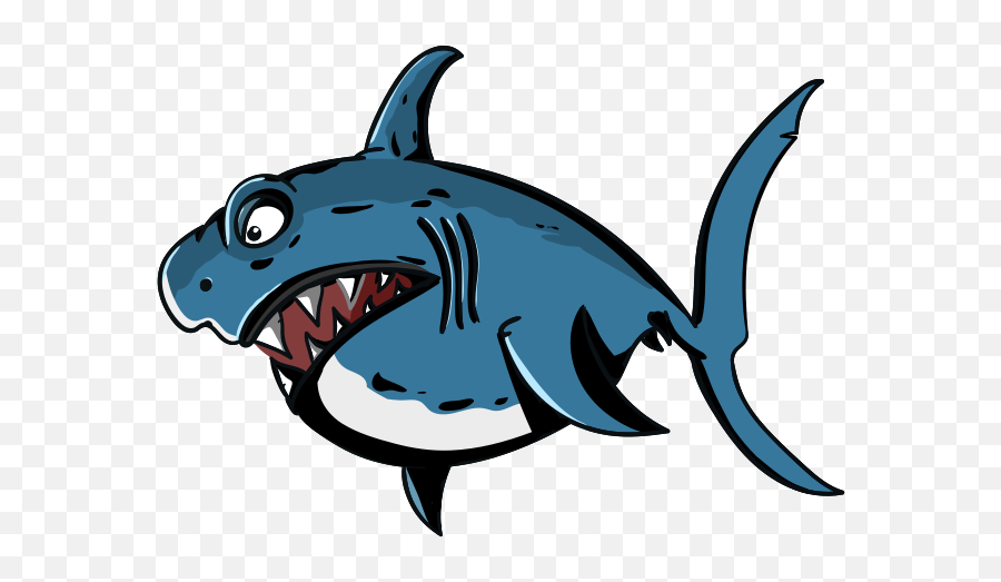 Angry Shark Fish Clipart Free Svg File - Animated Shark Emoji,Shark Emoji