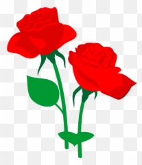 Clipart Flowers Illustration Clipart - Rose Flower Clipart Emoji,Two Roses Emoji