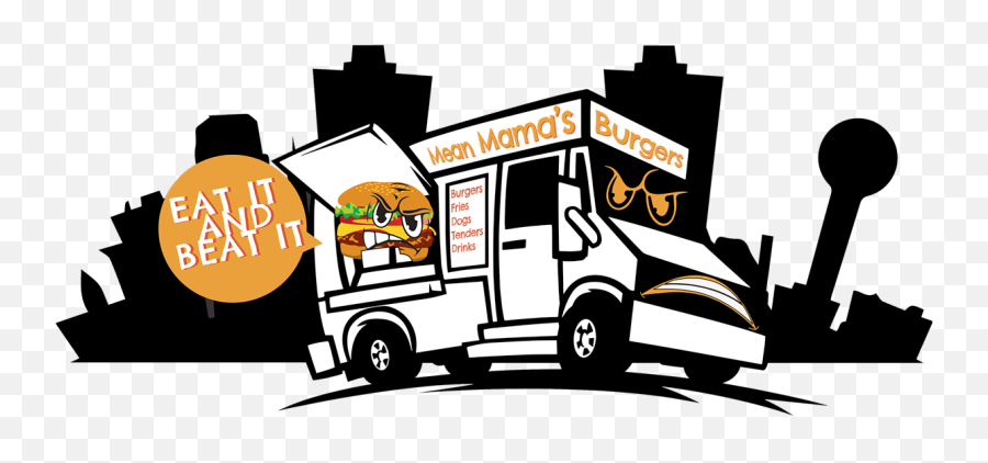 93 Burger Food Truck Clip Art - Food Truck Illustration Food Truck Emoji,Grilling Burgers Emoji