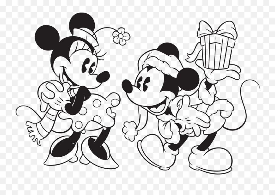 Free Disney Holiday Coloring Pages Download Free Clip Art - Mickey Mouse Emoji,Minnie Mouse Emotion Printable