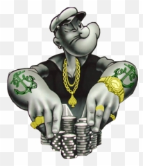 Popeye Gangsta - Gangster Cartoon Emoji,Gangsta Emoji