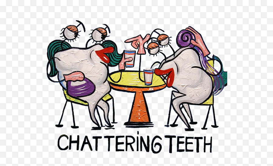 Chattering Teeth T - Shirt Tshirt Sharing Emoji,Teeth Chattering Emoticon