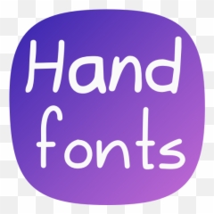 Hand Fonts For Flipfont - With Fonts Resizer Dot Emoji,Purple Hand Snap Emoji