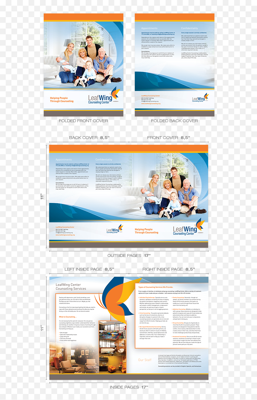 Counseling Tri Fold Brochure Examples - Free Premium Vector Display Advertising Emoji,Dealing With Emotions Brochure Or Pamphlet