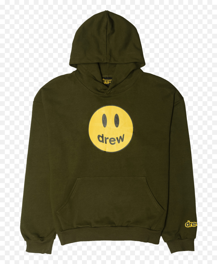 Drew House Mascot Hoodie Army Green - Hooded Emoji,Kangaroo Emoticon