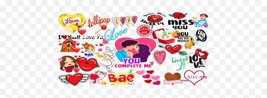 Love Stickers For Whatsappwastickerapps On Windows Pc - Girly Emoji,Lovey Emoticon For Fb