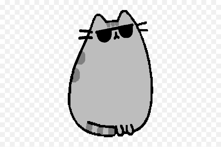 Gifs - Cat Cute Pusheen Emoji,Black And White Pusheen Emojis