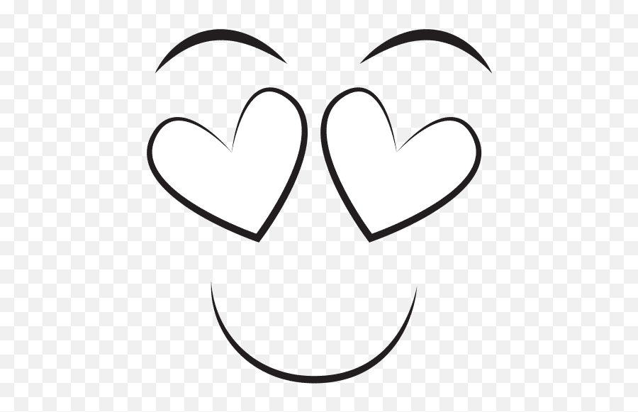 Lovely Face Emoticon - Canva Happy Emoji,Heart Eyes Ace Emoticon