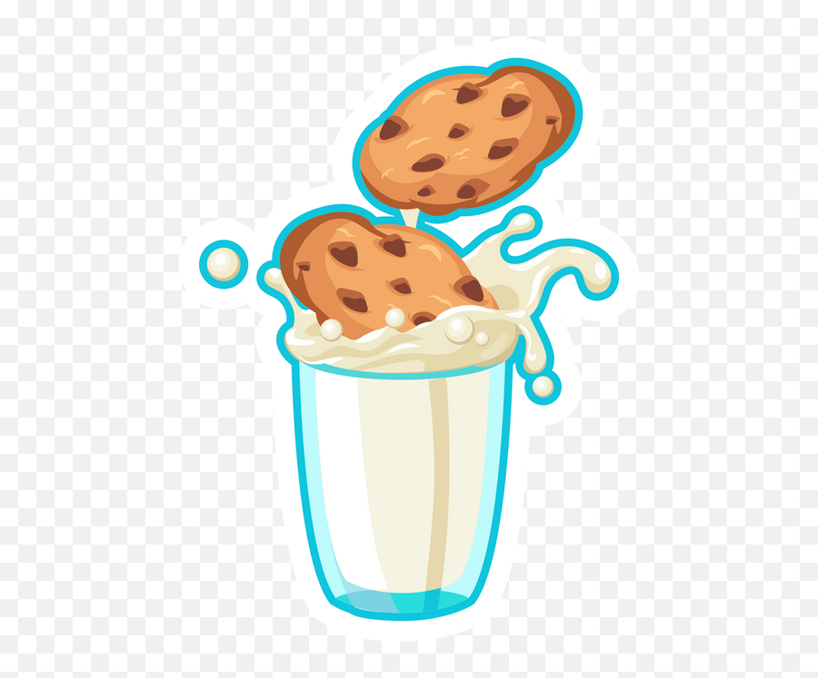 Milk And Cookies Sticker In 2021 - Cup Emoji,Bodice Emoji