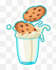 Milk And Cookies Sticker In 2021 - Cup Emoji,Bodice Emoji