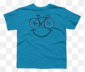 Bicycle Boys T - Axolotl Blue Emoji,Emoticon Riding Motorcycle
