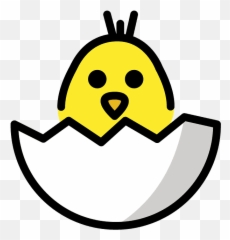 Hatching Chick - Emoji Anak Ayam,Chick Emoji