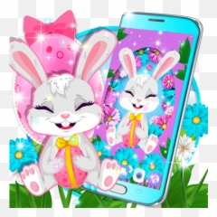 Updated Cute Bunny Live Wallpaper Android App Download - Happy Emoji,Easter Emojis Samsung