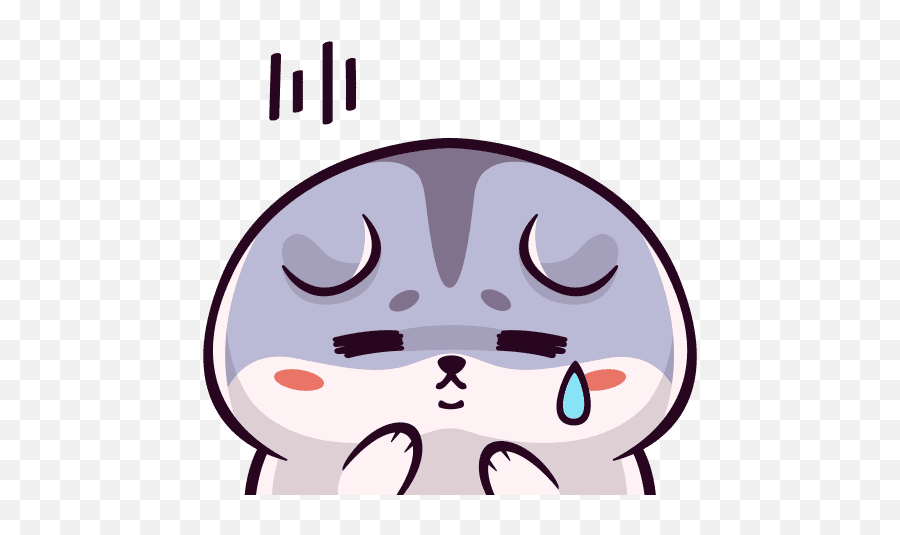 Kawaii Chibi Sad Teary Hamster - Canva Dot Emoji,Hamaster Emoji