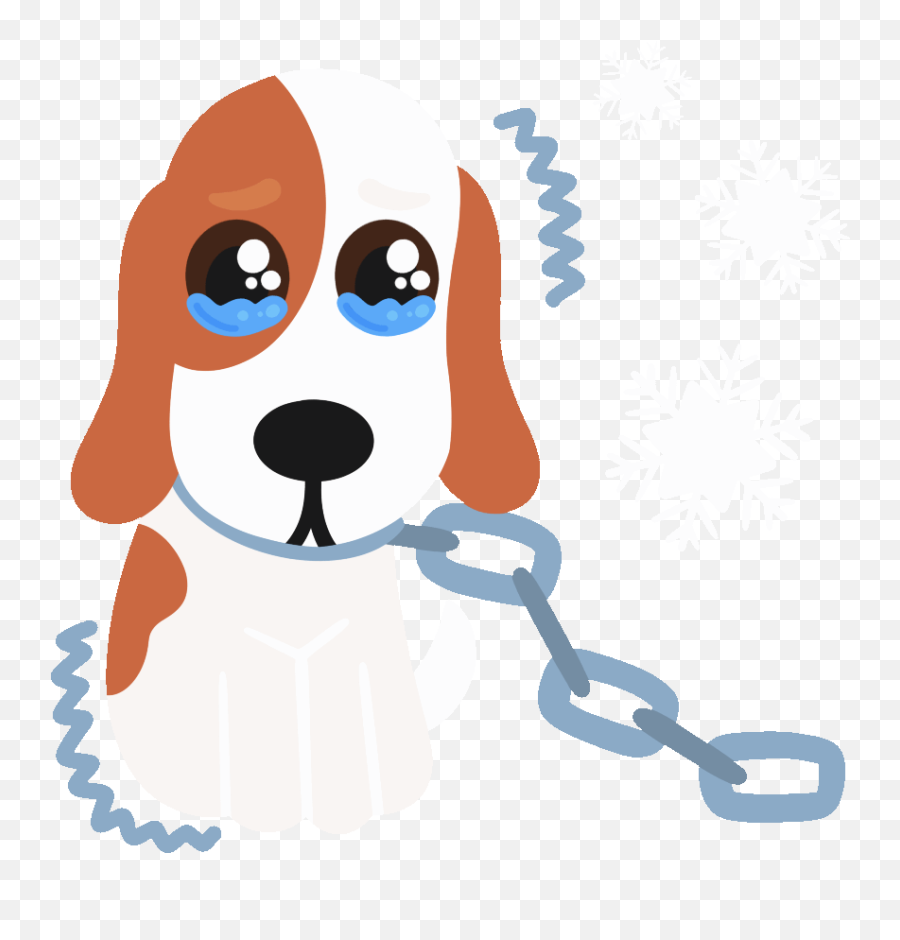 Ios Android Giphy Hound Cartoon - Leash Emoji,Sad Dog Emoji
