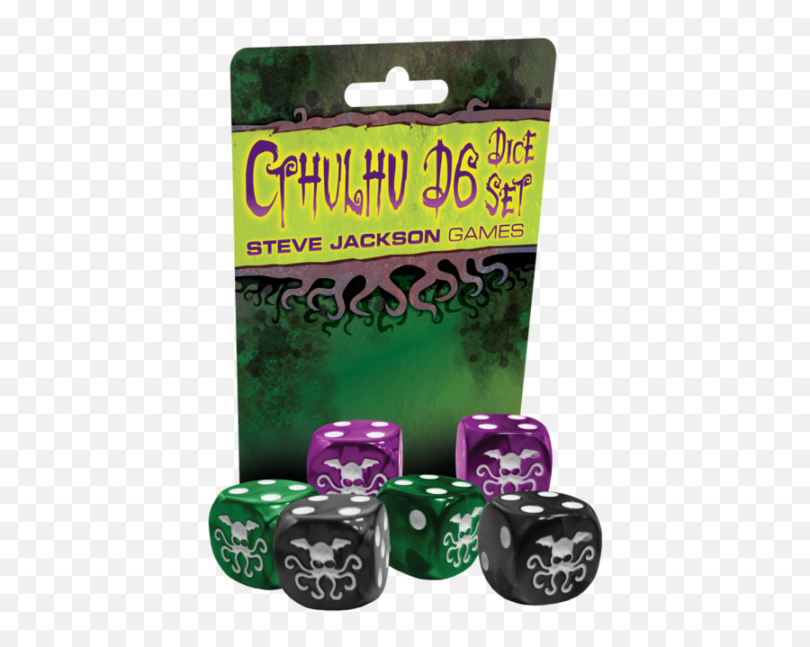 6 Steve Jackson Games 5927 Cthulhu D6 Dice Set Jeux De Emoji,Warhammer Ork Emoji