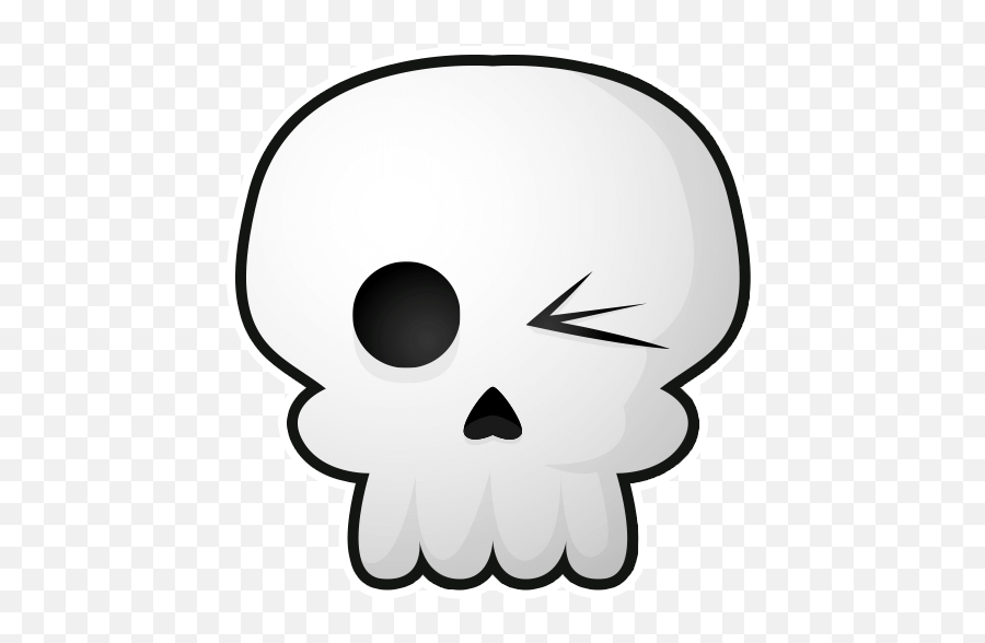 Skull Emoji By Marcossoft - Sticker Maker For Whatsapp,Skeleton Emoji