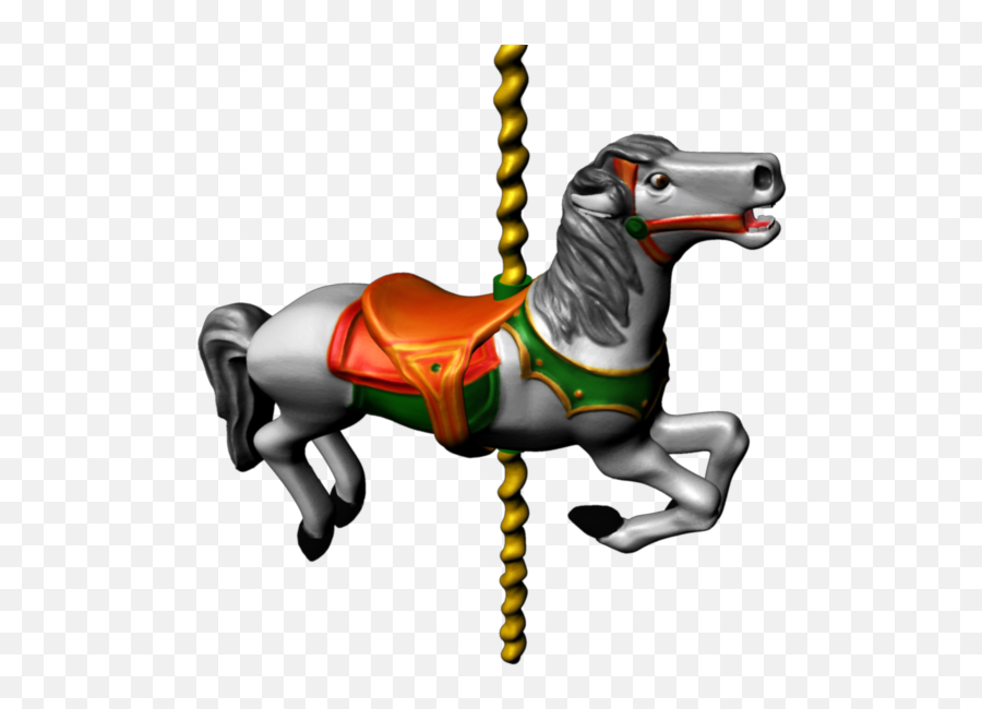 Worried Carousel Horse - Horse Full Size Png Download Emoji,Horse Emoji