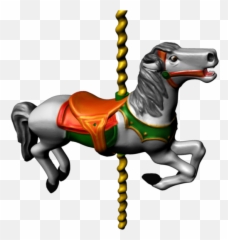 Worried Carousel Horse - Horse Full Size Png Download Emoji,Horse Emoji