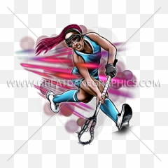Girl Lacrosse Scoop Production Ready Artwork For T - Shirt Emoji,Rollerskate Emoji