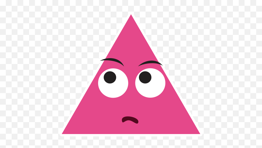 Shape Emoji By Marcossoft - Sticker Maker For Whatsapp,A Triangle Emoji