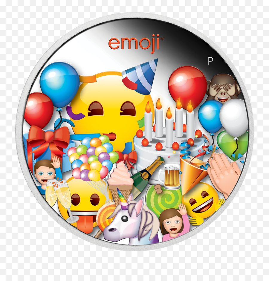 Tuvalu - 1 Dollar 2020 Emoji Party In Farbe 1 Oz Emoji,Emoji 74 Tuvalu - 1 Dollar 2020 Emoji Party In Farbe 1 Oz Emoji,Emoji 74