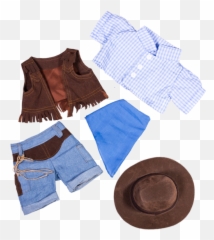 Cowboy Outfit - Teddy Bear Emoji,Blue Emoji Outfit