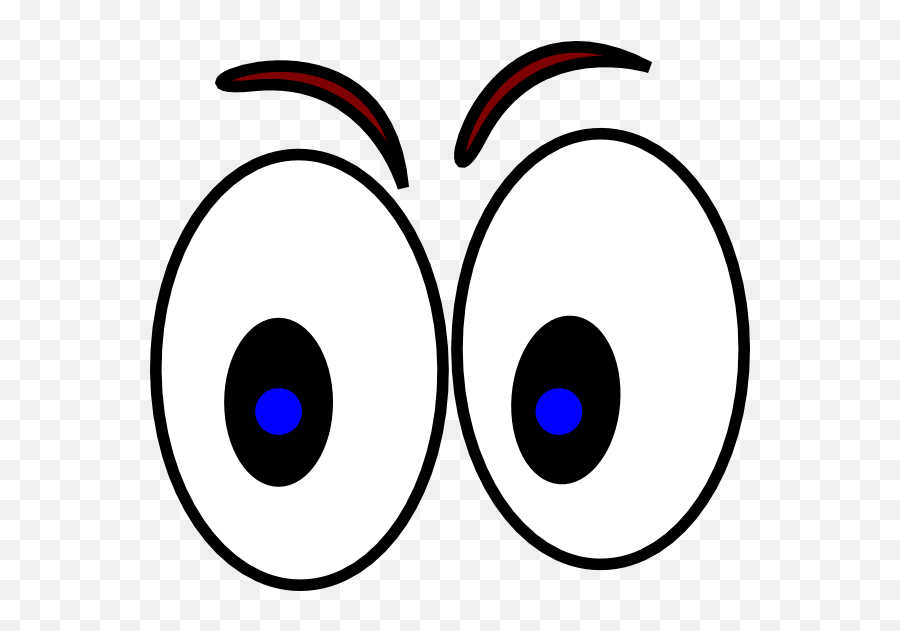 Big Cartoon Eyes Angry Cartoon Eyes - Eyes For Kids Clipart Emoji,Angry Eyes Emoji