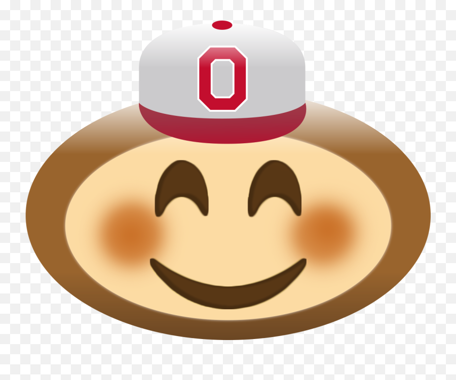 Download Hd Blushing Emoji Keyboard Download - Brutus The Ohio State University,Emoji Keyboard