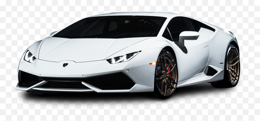 White Lamborghini Huracan Car Png Image - Lamborghini Huracan Png Emoji,Lamborghini Emoji