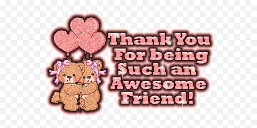 Thank You Glitters For Myspace Facebook Whatsapp Sister - Thank You Dear Friend Cool Emoji,Bbm Hug Emoticon