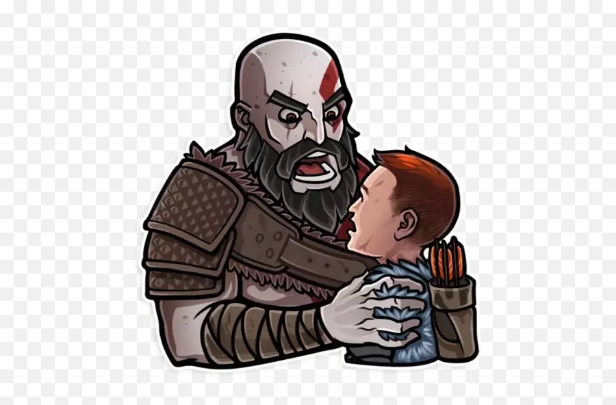 God Of War Stickers For Whatsapp - God Of War Figurinha Emoji,Kratos Emoji