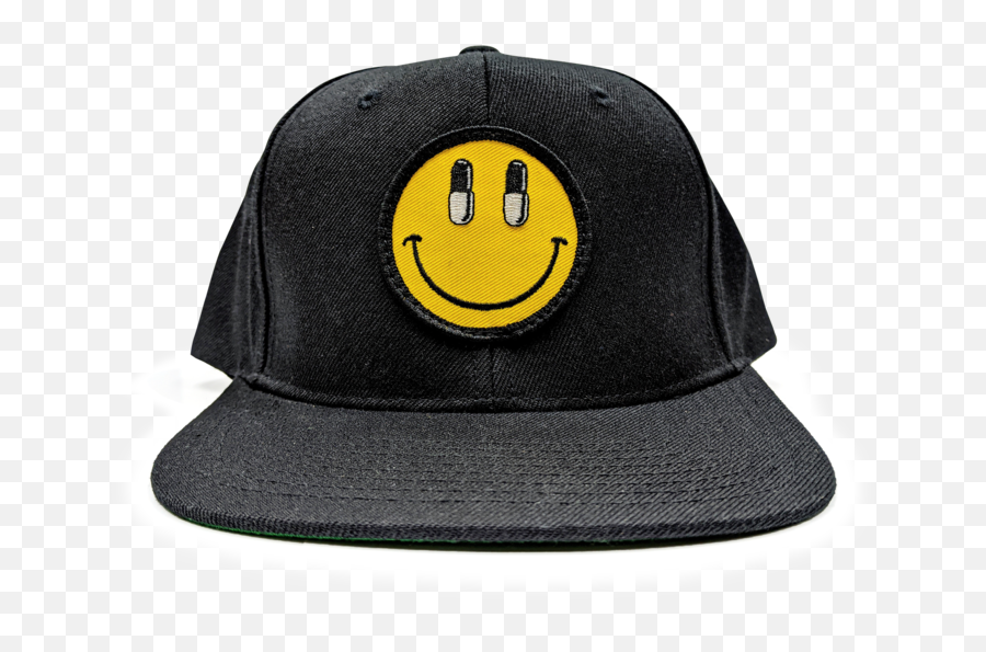 Happy Pills Snapback Hat Black - Happy Emoji,Emoticon Happy Pills
