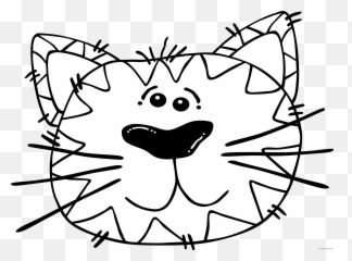 Husky Dog Head Drawing - Cartoon Cat Outline Emoji,Husky Emotions
