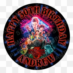 Stranger Things - Stranger Things Cake Circle Emoji,Stranger Things Emoji