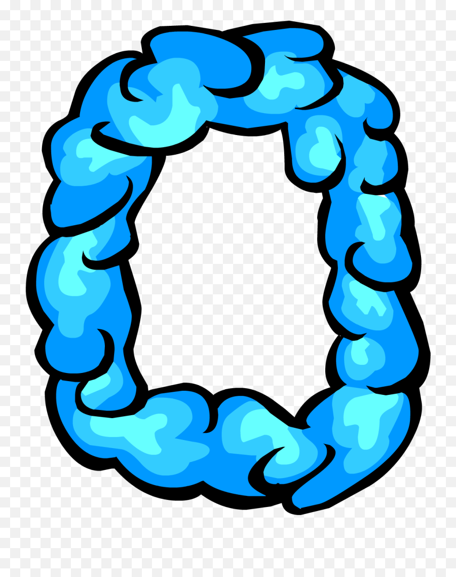 Blue Lei - Transparent Club Penguin Items Emoji,Collar De Emojis