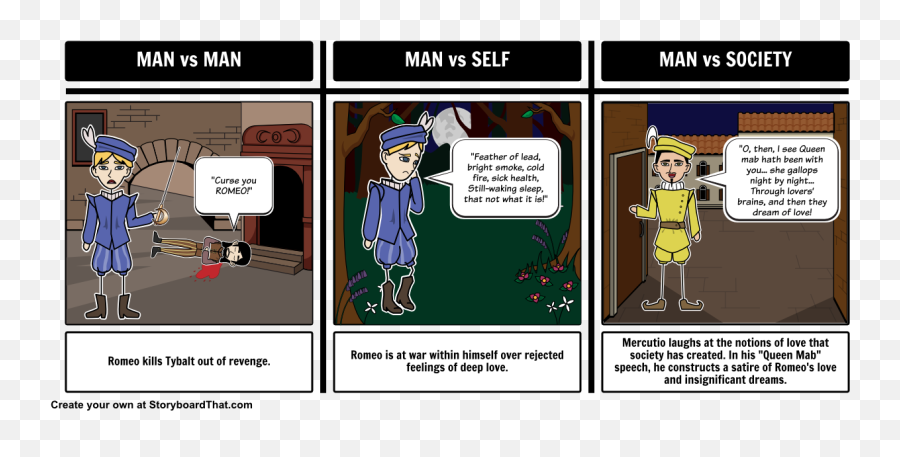 Our Literary Conflict Storyboard For - Character Vs Self Example Of Mice And Men Emoji,In The Grapes Of Wrath How Are The Characters Emotions Relatable