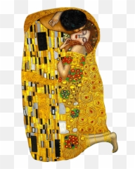 Vinilo Decorativo Beso De Klimt - Kiss Gustav Klimt Emoji,El Grito De Munch Emoticon