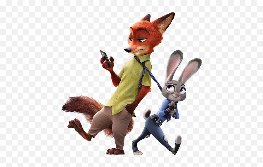Zootropolis Nick Judy - Zootopia Fox And Bunny Emoji,Judy Hopps Emotions