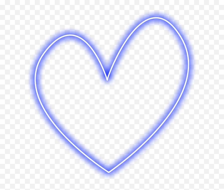 Neon Blue Heart Overlay Sticker - Corazon Azul Png Transparente Emoji,Red Heart Emojis Different In Sierra