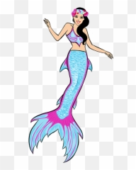 Realistic Mermaid Cartoon Clipart - Mermaid Shop Cartoon Emoji,Medium Skin Tone Elf Emoji