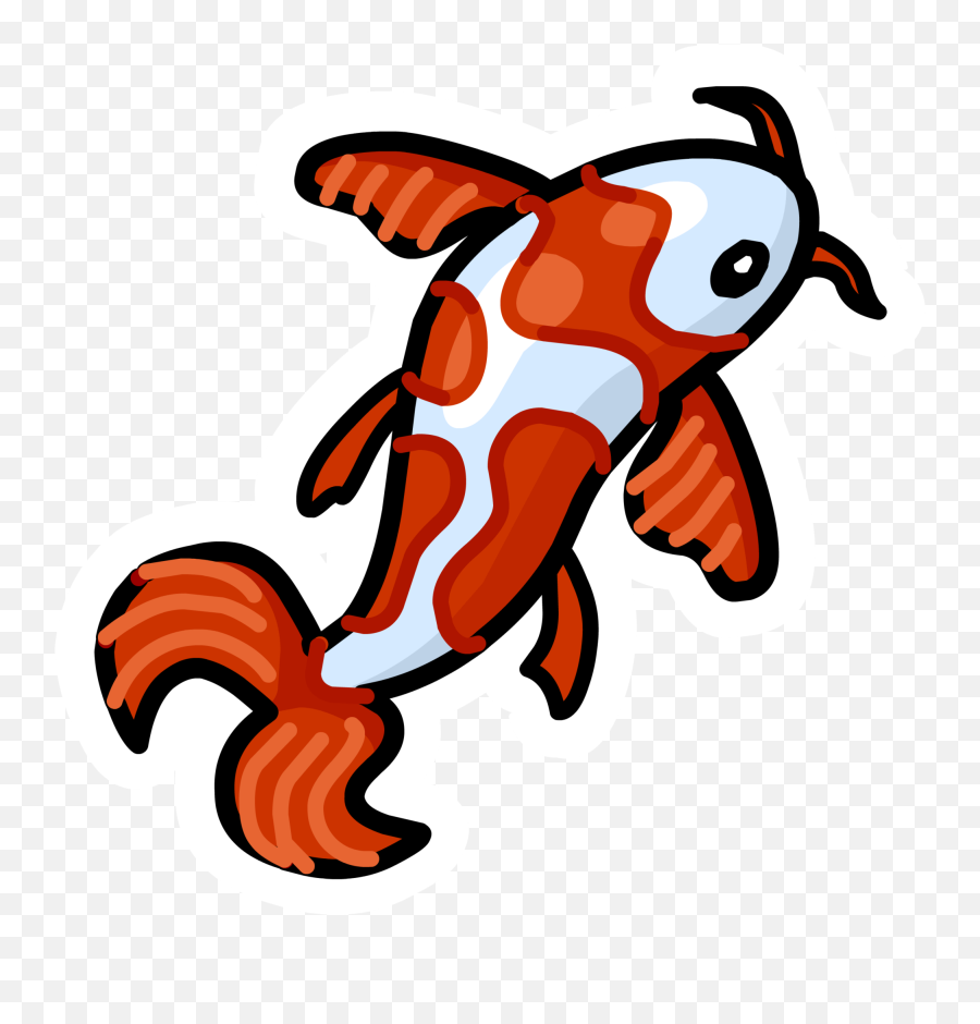 Koi Fish Pin - Pins Club Penguin Png Emoji,Spyglass And Fish Emoji