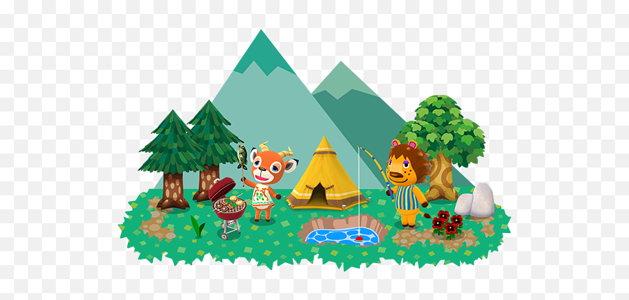 Animal Crossing Pocket Camp About The Game Nintendo - Animal Crossing Official Artwork Emoji,Animal Crossing Kid Face Emoticon