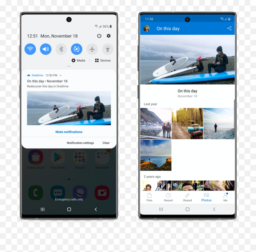 Samsung Galaxy Note10 Delivers Onedrive Gallery Experience - Samsung Galaxy Note10 Files Emoji,Samsung Galaxy S6 Active Emojis Wont Come Up
