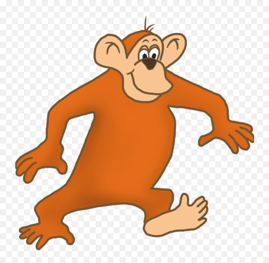 Cartoon Monkey Walking Gif Transparent Png - Free Download Monkey Gif Cartoon Png Emoji,Free Nerd Emoji Silhouette