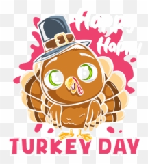 Happy Happy Turkey Day Gobble Gobble Cute Design Kids T Emoji,Drag Off Emoticon Animated